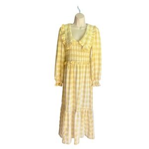 En Elly Anthropologie  Smocked‎ Prairie Style Dress size S new without tags
